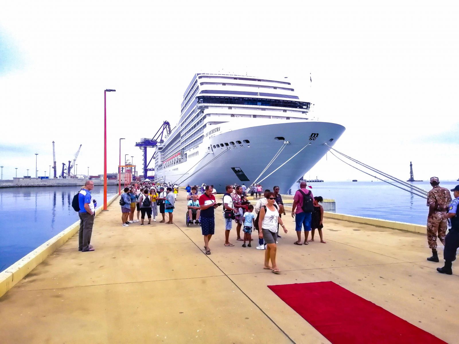 The Msc Orchestra Docks At The Port Of Walvis Bay For Its Maiden Call